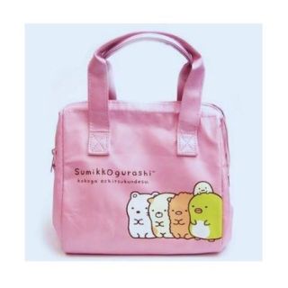 サンエックス(サンエックス)の【新品】すみっコぐらし★ワイヤー 保冷バッグ(ランチバッグ)お弁当/ピンク(トートバッグ)