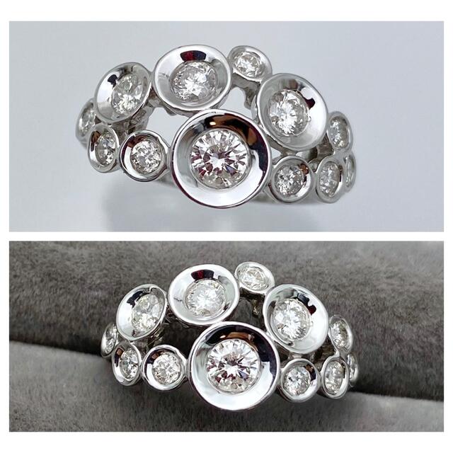 k18WG 天然 ダイヤモンド 0.72ct ダイヤ リング レディースのアクセサリー(リング(指輪))の商品写真