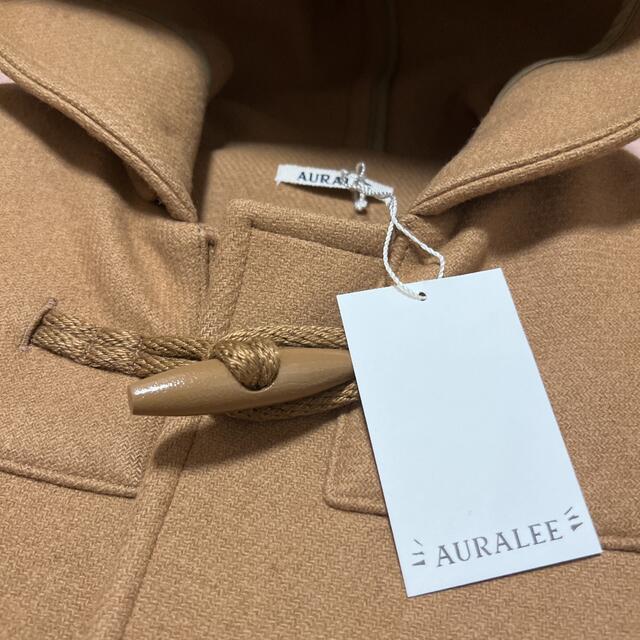 COMOLI(コモリ)のAURALEE オーラリー ヘビーメルトン ダッフルコート サイズ3 メンズのジャケット/アウター(ダッフルコート)の商品写真