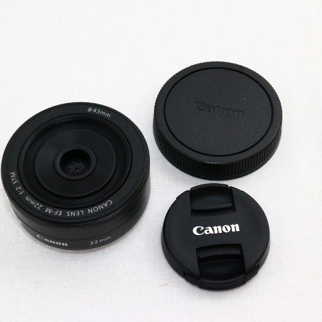 ☆極上美品☆ CANON EF-M 22mm F2 STM ブラック セール商品 49.0%割引
