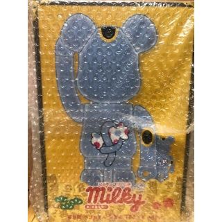 MEDICOM TOY - BE@RBRICK 招き猫 ペコちゃん 青蓄光 100％ ＆ 400