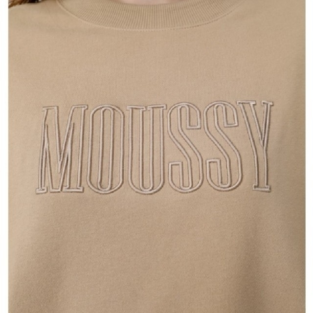 MOUSSY　刺繍ロゴトレーナー