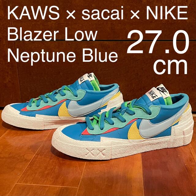 KAWS/sacai/Nike Blazer Low Neptune Blue