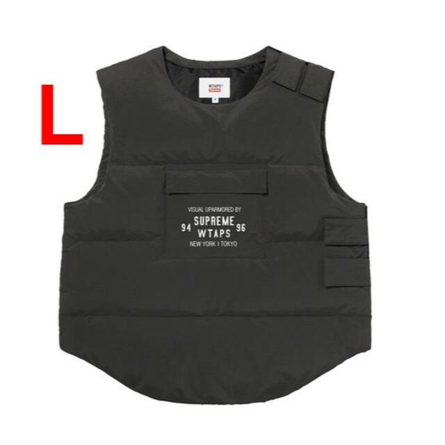 Supreme(シュプリーム)のSupreme Wtaps Tactical Down Vest Black L メンズのジャケット/アウター(ダウンベスト)の商品写真