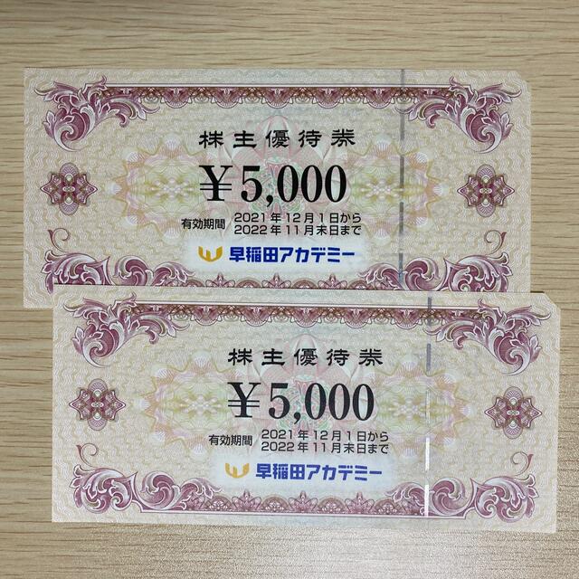 早稲田アカデミー 株主優待 5000円分