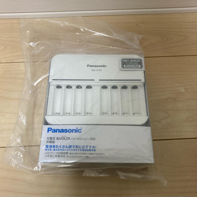 Panasonic(パナソニック)のPanasonic 単3形単4形ニッケル水素電池専用充電器 BQ-CC63 スマホ/家電/カメラのスマホ/家電/カメラ その他(その他)の商品写真