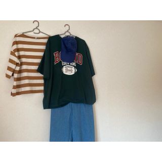 ユニクロ(UNIQLO)の【専用ページ】深緑tシャツのみ(Tシャツ(半袖/袖なし))