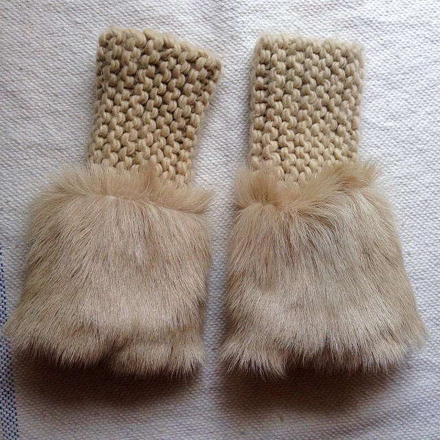 DRESSLAVE(ドレスレイブ)のファー付き グローブ 手袋 ドレスレイブ  レディースのファッション小物(手袋)の商品写真