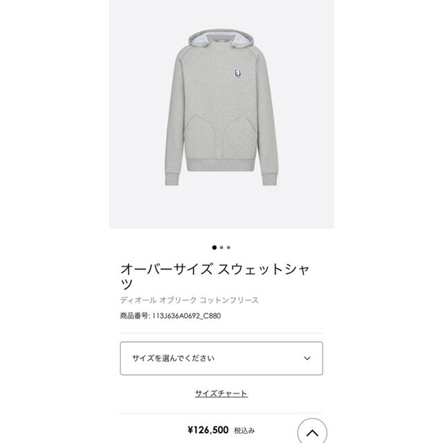 割引 DIOR ディオールオム オブリーク柄 パーカー スウェット M