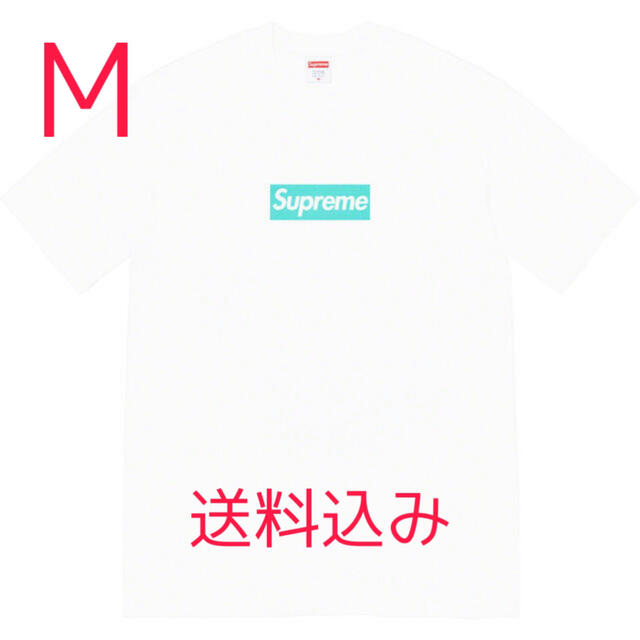 【驚きの価格が実現！】 - Supreme Supreme M  Tee Logo Box  Tiffany x Tシャツ/カットソー(半袖/袖なし)