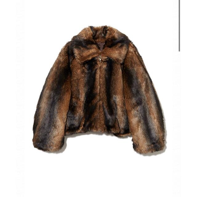 leinwand Mama's Faux-fur Jacket / Brown レディースのジャケット/アウター(毛皮/ファーコート)の商品写真