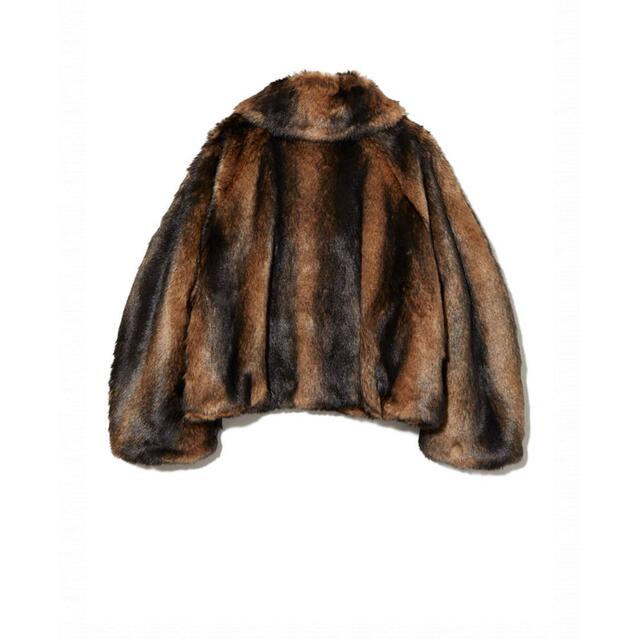 leinwand Mama's Faux-fur Jacket / Brown レディースのジャケット/アウター(毛皮/ファーコート)の商品写真