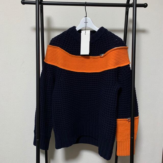 sacai 19aw ジップドッキングニット　サイズ1