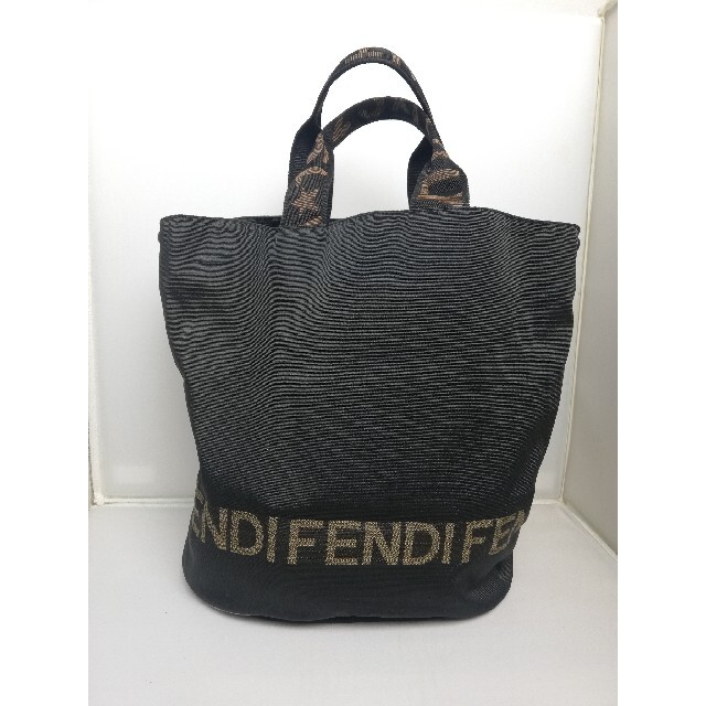 FENDI　フェンディ　トートバッグ　ハンドバッグ　ズッカ柄　ペカン　美品