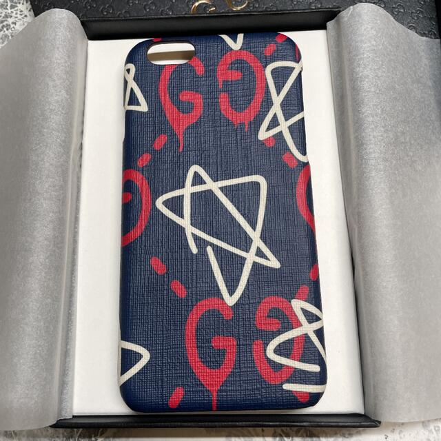 Gucci(グッチ)の【新品未使用】GUCCI グッチ iPhone6/6S  ゴースト ペイント スマホ/家電/カメラのスマホアクセサリー(iPhoneケース)の商品写真