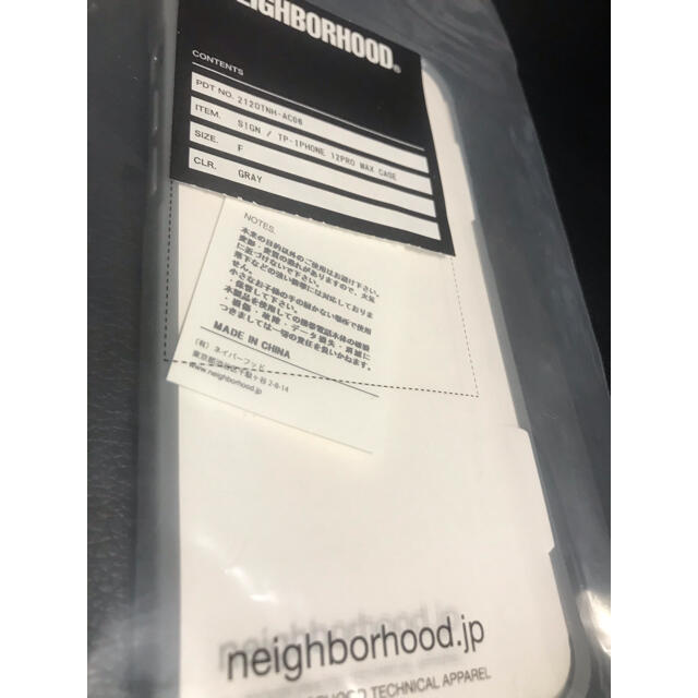 NEIGHBORHOOD(ネイバーフッド)のNEIGHBORHOOD ネイバーフッド iPhone12pro maxケース　 スマホ/家電/カメラのスマホアクセサリー(iPhoneケース)の商品写真