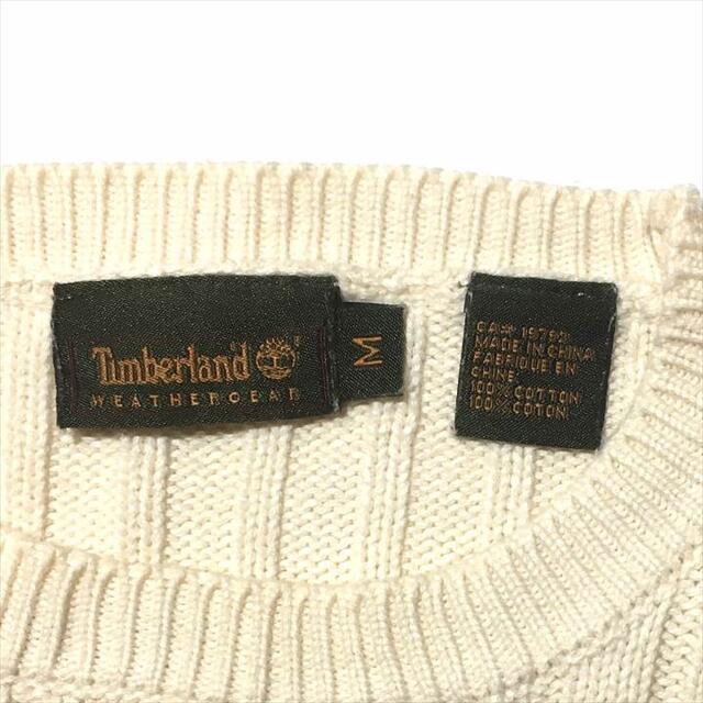 Timberland(ティンバーランド)の90s 古着 ティンバーランド ニット セーター 刺繍ロゴ ゆるダボ M メンズのトップス(ニット/セーター)の商品写真