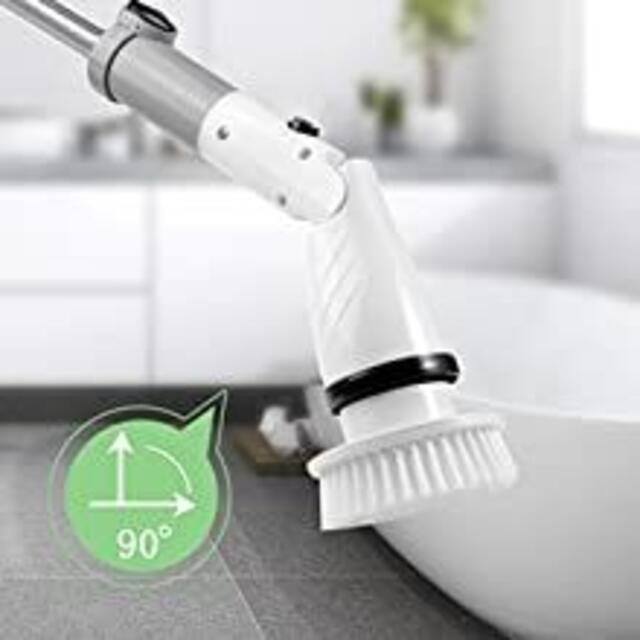 激安☆超特価 ターボプロ 窓ガラス 年末大掃除 IPX6防水 5種替えブラシ付き 床などに適用 お風呂掃除ブラシ 敬老の日 0-90°角調節 低騒音 7.4V 母の日 プレゼント デッキブラシ 三段階延伸び可能 2000mAhハイパワー 一年保証