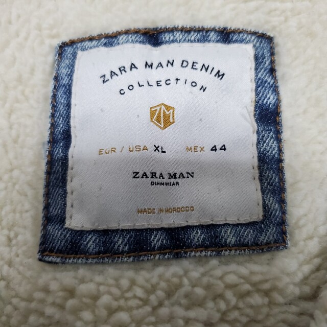 ZARA(ザラ)のzara ザラ　美品   デニムジャケット Gジャン　ボア メンズのジャケット/アウター(Gジャン/デニムジャケット)の商品写真