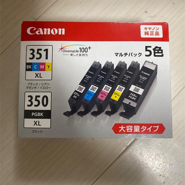 Canon(キヤノン)のCanon インクカートリッジ BCI-351XL+350XL/5MP インテリア/住まい/日用品のオフィス用品(その他)の商品写真