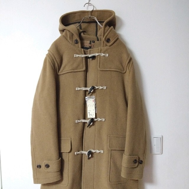 UNIQLO - 未使用 UNIQLO ウールブレンドダッフルコート BROWN サイズXL