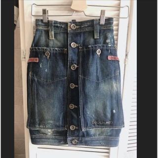DSQUARED2 - ディースクエアード レア デニムスカート 36の通販 by