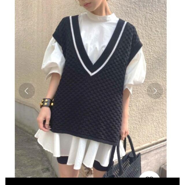 AMERI FLARE SHIRT WITH VEST ベストチュニックセット