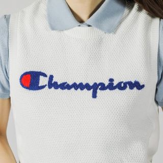 チャンピオン(Champion)の新品 希少 希少 L champion golf ニットベストプロ使用モデル白(ウエア)