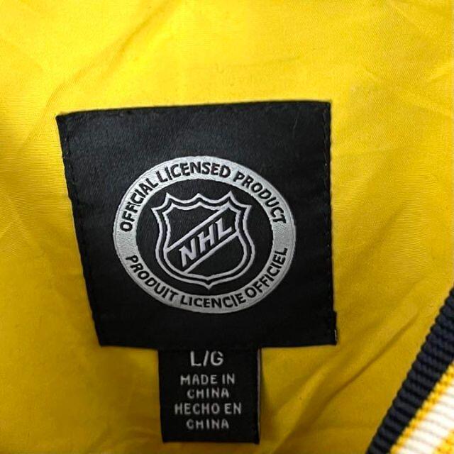 《大人気カラー》NHL 黄色 刺繍の通販 by 古着屋Alone's｜ラクマ プルオーバーナイロンジャケット L☆イエロー 日本製特価