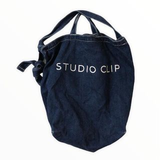 スタディオクリップ(STUDIO CLIP)の【美品】スタディオクリップ デニムトートバッグSTUDIOCLIPショルダー(トートバッグ)