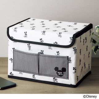 ディズニー(Disney)のインレッド  付録　ミッキーマウスデザイン  収納ボックス(ケース/ボックス)