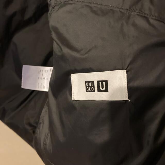 UNIQLO(ユニクロ)のUNIQLO U ノーカラー ダウンジャケット　S ダークグレー レディースのジャケット/アウター(ダウンジャケット)の商品写真
