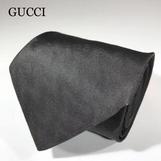 グッチ(Gucci)の【アグ様】グッチ イタリア製 高級シルク ネクタイ ソリッドタイ(ネクタイ)
