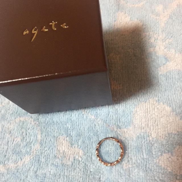 agete - agete ピンキーリング ♡ 2号 ピンクゴールド ダイヤの通販 by