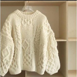 トゥデイフル(TODAYFUL)の新品未使用　タグ付き　todayful pattern hand knit(ニット/セーター)