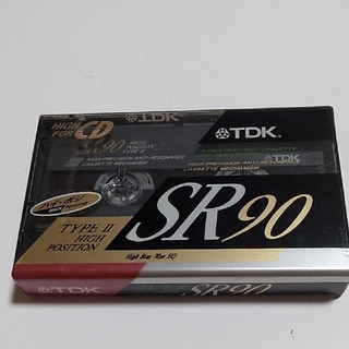 ティーディーケイ(TDK)のTDK SR-90M ハイポジション  カセットテープ1本  未使用未開封品(その他)