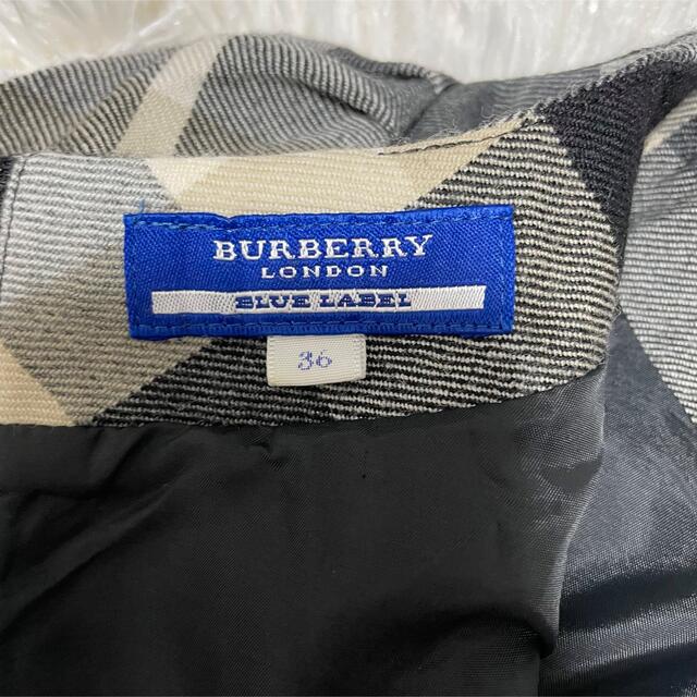 BURBERRY BLUE LABEL(バーバリーブルーレーベル)のBurberry Blue Label プリーツワンピース　チェック　フレア レディースのワンピース(ひざ丈ワンピース)の商品写真