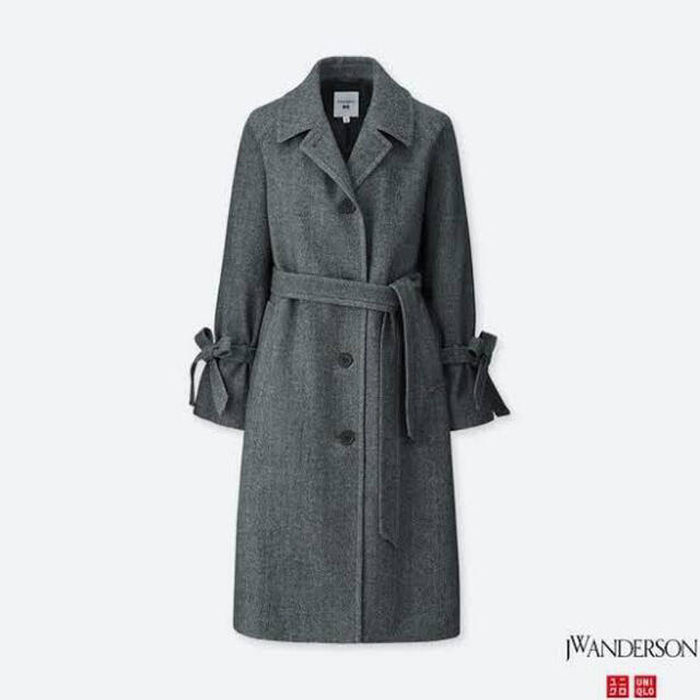 希少☆UNIQLOツイードロングコートJW Anderson L チェスター-