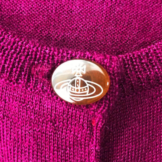 Vivienne Westwood(ヴィヴィアンウエストウッド)の【Vivienne Westwood】刺繍ORB ORBボタン カーディガン レディースのトップス(カーディガン)の商品写真