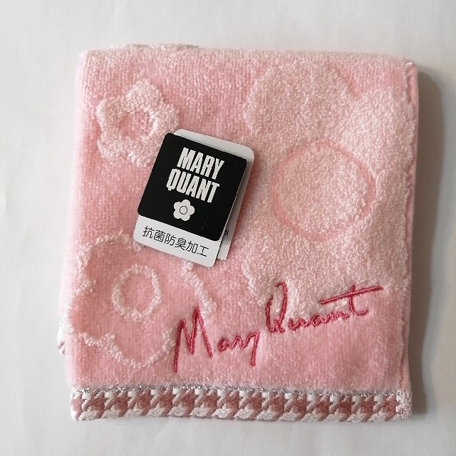 MARY QUANT(マリークワント)のマリークワント　タオルハンカチ　新品未使用　ピンク レディースのファッション小物(ハンカチ)の商品写真