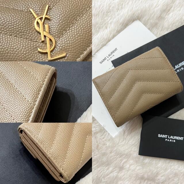 Saint Laurent(サンローラン)の極上美品 saintlaurent イヴサンローラン 3つ折り財布 レディースのファッション小物(財布)の商品写真