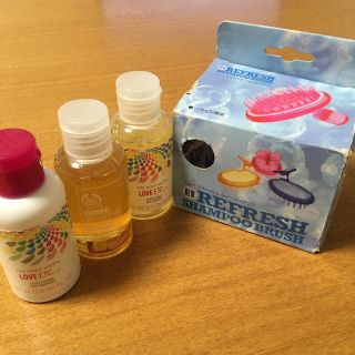 ザボディショップ(THE BODY SHOP)の新品 ザボディショップ ミニボトル3本セット おまけ付き(ボディソープ/石鹸)