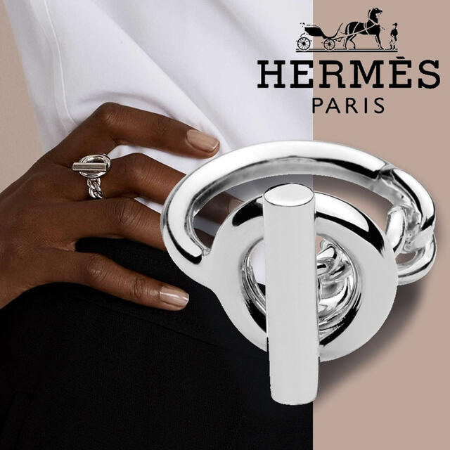 正規品! Hermes - エルメス　クロワゼット　シルバーリング　サイズ55 リング(指輪)