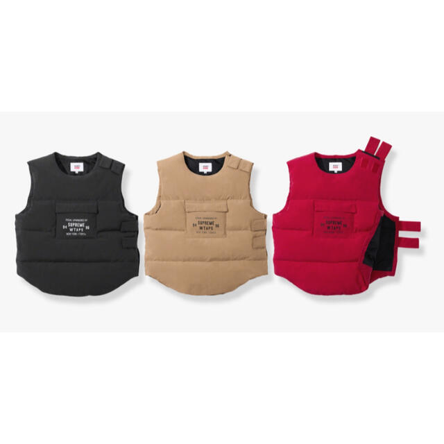 Supreme(シュプリーム)のSupreme WTAPS TACTICAL DOWN VEST 茶 XL メンズのジャケット/アウター(ダウンベスト)の商品写真