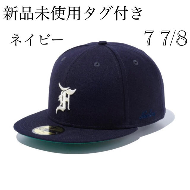 NEW ERA - 59 fifty fear of god essentials Fロゴ ネイビーの通販 by