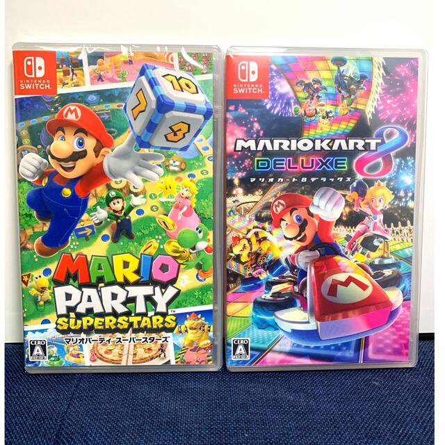 新品 2本セット マリオパーティ スーパースターズ マリオカート8