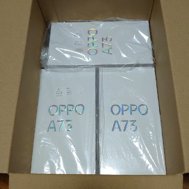 ネイビーブルー購入時期OPPO A73×3台　新品未開封