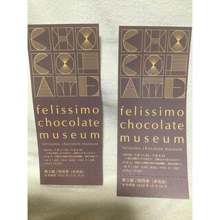 フェリシモ(FELISSIMO)の神戸　チョコレートミュージアム　ペア　入場券(遊園地/テーマパーク)