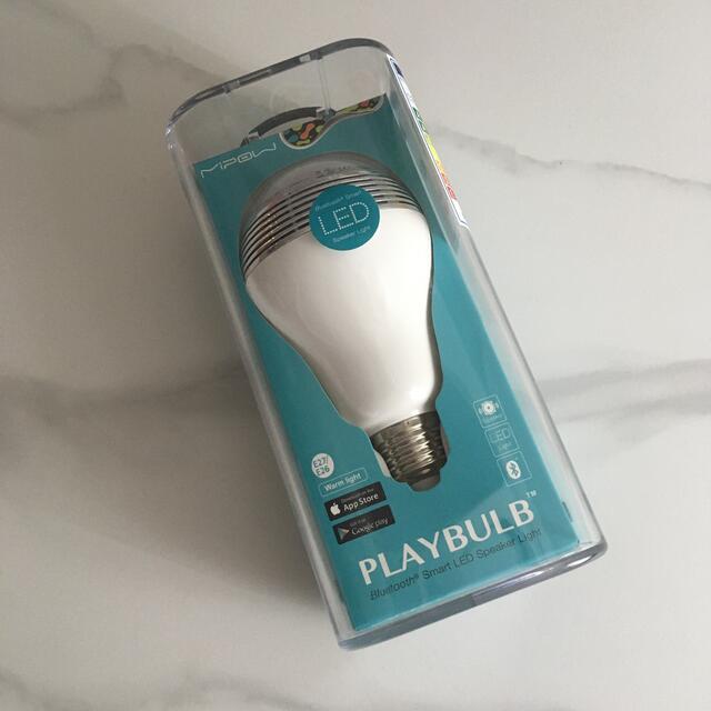 国内正規品　PLAYBULB　プレイバルブ LEDライト　　スピーカー内蔵　調光 スマホ/家電/カメラのカメラ(ストロボ/照明)の商品写真