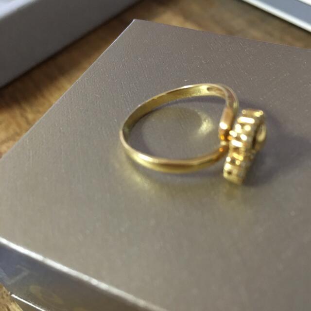 ♡クーポン価格♡K18 ダイヤ ハート スイング リング♡ レディースのアクセサリー(リング(指輪))の商品写真